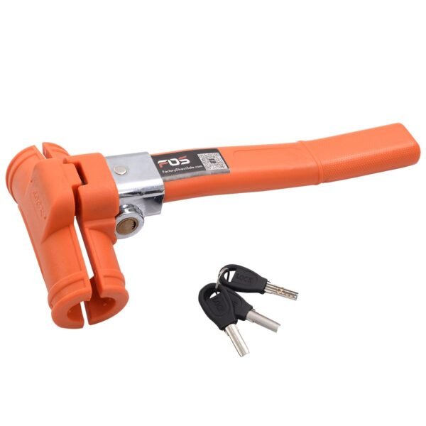 Automobilio vairo užraktas su apsauga nuo vagystės (Oranžinė)