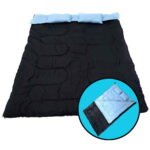 Dvigulis miegmaišis su dviem pagalvėmis (Mėlyna)