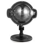 LED projektorius su besikartojančiomis snaigėmis ir nuotolinio valdymo pulteliu (Juoda)