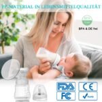 Elektrinis dvigubas pientraukis su 9 siurbimo lygiais (Skaidri)