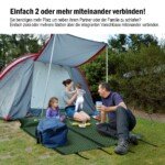 Daugkartinė pripučiama miegojimo paklotė su integruota pagalve (Žalia)