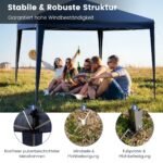 Pop-up paviljonas 3x3m lauko pramogoms (Mėlyna)