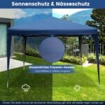 Pop-up paviljonas 3x3m lauko pramogoms (Mėlyna)