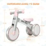 Vaikiškas triratukas mažyliams pusiausvyrai lavinti (Rožinė)