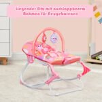 Kūdikio supynės su vibracija (Rožinė)