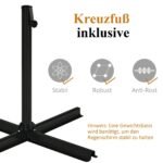 3 metrų skėtis nuo saulės su reguliuojamu kampu ir aliuminio rėmu (Smėlio)