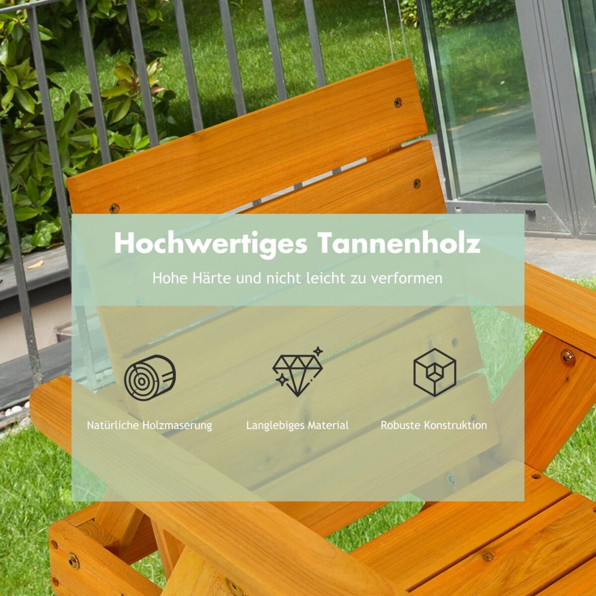 Vaikiška medinė gultavietė su skėčiu (Geltona)