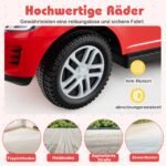 3-in-1 vaikiškas automobilis su stūmimo rankena (Raudona)