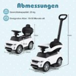 Transformuojamas automobilis su stumdoma rankena (Balta)