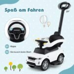 Transformuojamas automobilis su stumdoma rankena (Balta)