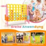 Dviračio žaidimų rinkinys: 4 iš eilės krepšinio metimas ir žiedų mėtymas (Rožinė)