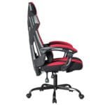 Ergonomiška žaidimų ir biuro kėdė su reguliuojamu atlošu (Raudona)