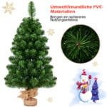 Dirbtinė kalėdinė eglutė 90 cm su cementiniu pagrindu (Žalia)