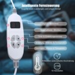 Šildoma antklodė su 9 šilumos lygiais ir laikmačiu (Rožinė)