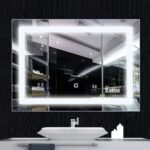 LED veidrodis su apšvietimu 70 x 50 cm (Skaidri)