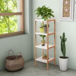 Daugiatikslis 4 arba 5 lentynų stovimas lentynų komplektas (Natūrali)