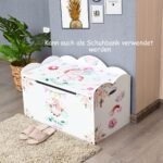 Talpi vaikiškų žaislų laikymo dėžė su dangčiu (Balta)