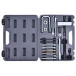 19 dalių vairo traukiklių rinkinys su dėklu (Pilka)