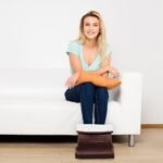 Elektrinis pėdų šildytuvas su šešiais temperatūros lygiais (Ruda)