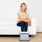 Elektrinis pėdų šildytuvas su šešiais šildymo lygiais (Pilka)