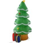 Pripučiamas LED Kalėdų medis su integruotu pūstuvu (Žalia)