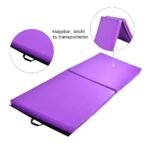 Sulankstomas minkšto pagrindo gimnastikos kilimėlis (Violetinė)
