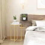 Apvalus svetainės staliukas (Balta)