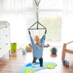 Reguliuojamos vaikiškos durų pakabinamos supynės-sėdynė (Mėlyna)