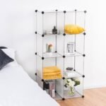 Daugiafunkcinė modulinė lentyna-spinta (Skaidri)