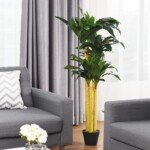 Dekoratyvinė dirbtinė palmė tvirtame vazone (Žalia)