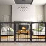 Sulankstomas apsauginis barjeras gyvūnams ir vaikams (Ruda)