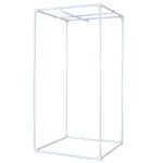 Augalų auginimo palapinė su užtrauktuku 80 x 80 x 160 cm (Juoda)