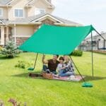 Lengvas paplūdimio paviljonas su UV apsauga (Žalia)