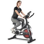 Namų treniruoklis su 6 kg smagračiu apkrova iki 120 kg (Raudona ir juoda)