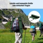 Daugkartinė pripučiama miegojimo paklotė su integruota pagalve (Žalia)