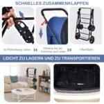 Daugiafunkcis 4-in-1 gyvūnų vežimėlis (Mėlyna)