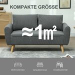 Kordinė dvivietė sofa su nuimamais, skalbiamais atlošo pagalvių užvalkalais