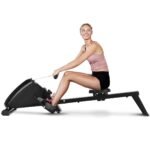 Sulankstomas magnetinis irklavimo treniruoklis (Juoda)