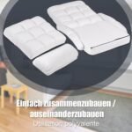 Reguliuojama sofa-lova patogiam poilsiui (Balta)