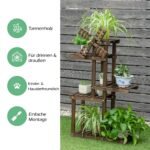 Daugiaaukštis medinis augalų stovas (Ruda)