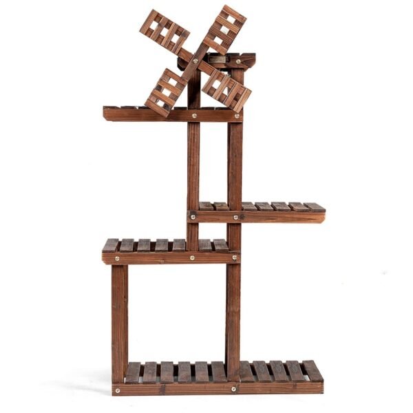 Daugiaaukštis medinis augalų stovas (Ruda)