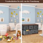 Sandėliavimo spintelė su penkiais stalčiais (Pilka)