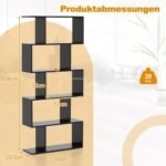 5 pakopų laisvai pastatoma lentyna su apsauga nuo apvirtimo (Juoda)