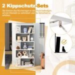 5 pakopų atviras kampinis stovas (Balta)