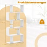 5 pakopų atviras kampinis stovas (Balta)