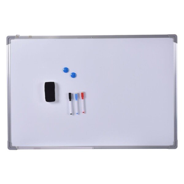 Magnetinė rašymo lenta su aliuminio rėmu 120x90 cm (Balta)