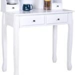 Kosmetinis stalelis su keturiais stalčiais (Balta)