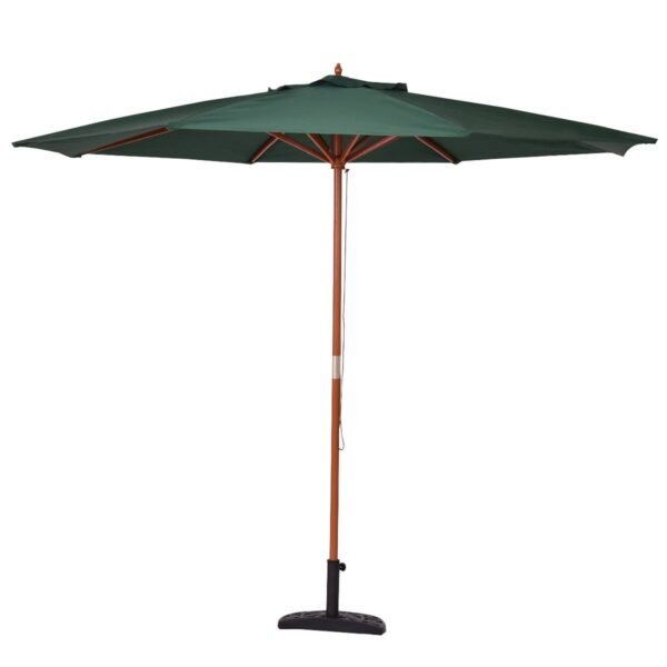 Aštuonkampis sodo skėtis nuo saulės 270 cm (Žalia)