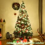 Kalėdinė dirbtinė eglė su metaliniu stovu 240 cm (Žalia)