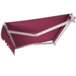 Tiesiamoji markizė su rankiniu valdymu atspari UV spinduliams ir vandeniui (Vyšninė)